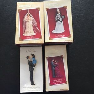 Set of 4 Gone With the Wind Ornaments